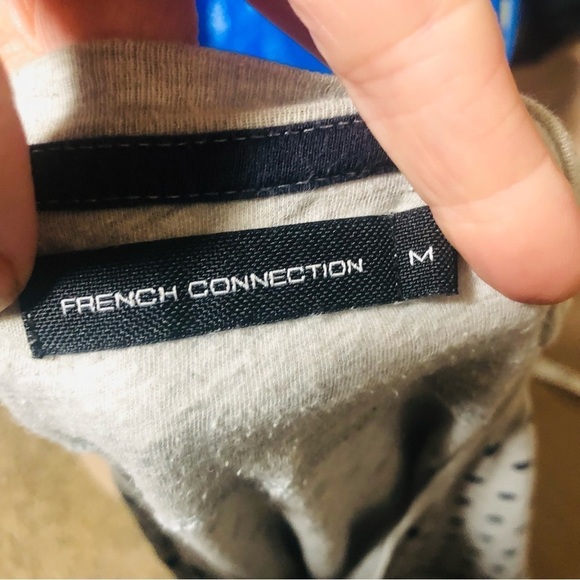 French Connection Polka Dot Pocket Tee - Picture 5 of 7